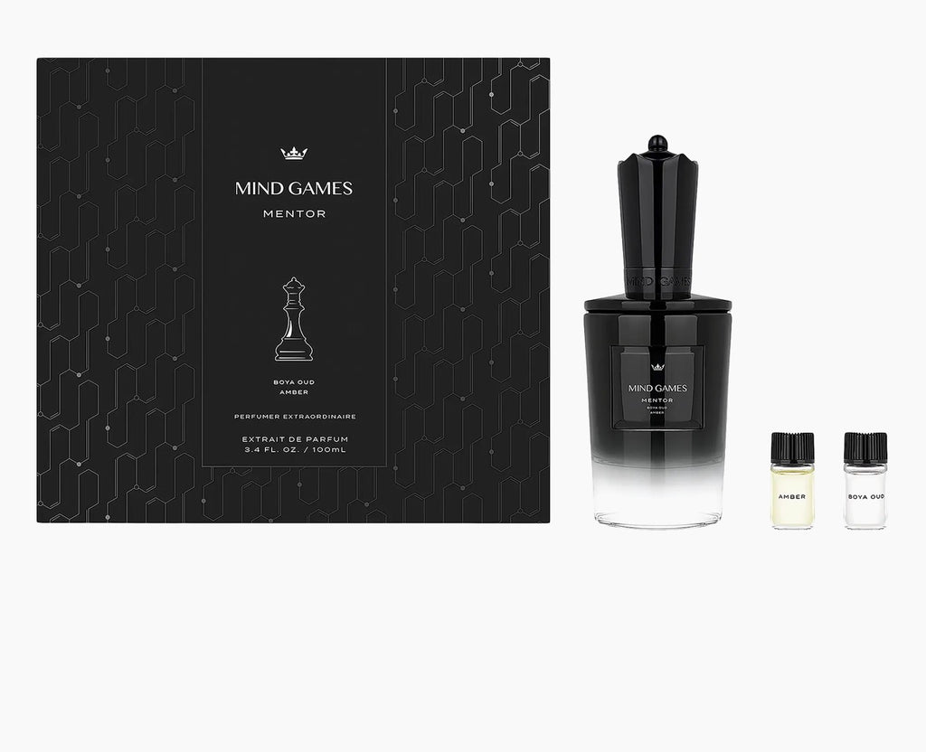 MINDGAMES Mentor Extrait de Parfum set 100 ML 3.4 oz COMES EXACTLY AS THE PIC SHOWN