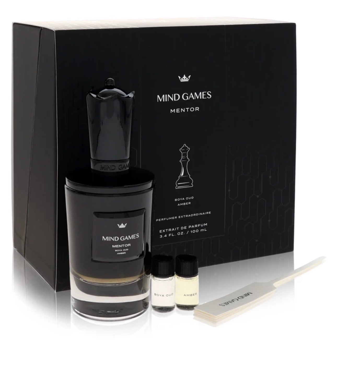 MINDGAMES Mentor Extrait de Parfum set 100 ML 3.4 oz COMES EXACTLY AS THE PIC SHOWN